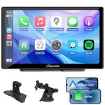 2024 CARPURIDE C98 9 Inch Car Play Screen for Car, Compatible with Wireless/Wired Apple CarPlay, Android Auto and Mirror Link - Bluetooth Audio, Navigation,Siri, FM, AUX