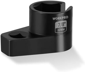 WORKPRO O2 Oxygen Sensor Socket 3/8” Drive x 7/8” 22mm, Offset Oxygen Sensor Removal Tool Wrench, 6-Point O2 Sensor Tool with Wire Gate