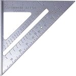 Toolman 7'' Aluminium Square Carpenter Triangle Square Pressional Easy-Read Layout Tool framing square wood-working Rafter Angle Square QTH031