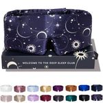 DROWSY Silk Sleep Mask. Face-Hugging, Padded Silk Cocoon for Luxury Sleep in Total Darkness (Cosmic Energy)