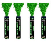 EXCLUSIVE ONLINE Ring Pull Smoke Grenades/Flares Pack of 4 Colors for Paintball Weddings Photoshoots Football Celebrations & Special Effects (Green)