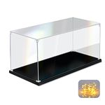 Acrylic Display Case for Collectibles Assemble Clear Acrylic Display Box for Lego Alternative Glass Case for Display Figures Doll Toys Home Storage(12x8x8 inch, 30x20x20 cm)