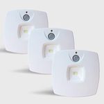 Juvo Wonderlite- Motion sensor activated, battery operated, automatic LED night light from SeniorWorld – help kids & elders avoid accidents in the dark & also save electricity. (Pack of 3)