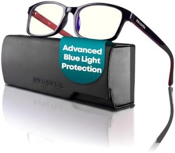 PROSPEK Blue Light Blocking Glasses for Women & Men, 99% Harmful Blue Light Filter, Anti-Glare Clear Lenses, Non-Prescription Computer Glasses