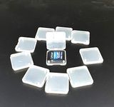 SHOPEE 10Pcs SD SDHC Memory Card Case Holder Box Storage Hard Plastic Transparent Holder (Pack of 5)