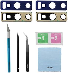 Xinidc Original OEM Rear Back Camera Glass Lens Replacement for Samsung Galaxy Note 9 N960F N960U (All Carriers) with Adhesive Preinstalled Includes Repair Tools Set (2pcs Camera Glass) (Blue)