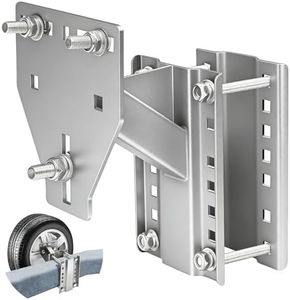toolhoper Trailer Spare Tire Mount, Boat Spare Tire Mount for Utility Trailer, Stainless Steel Spare tire Carrier, Fits 4 5 6 8 Lugs Trailer Wheels, Holds Up to 250 Lbs