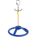 Cateam Spinner Wheel for Ninja Slackline with 360 Degrees Rotating Joint and Obstacle Course Carabiner - 360 Degrees Rotating Accessory