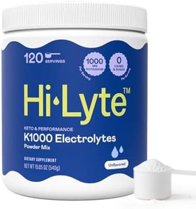 Hi-Lyte Keto K1000 Unflavored Electrolyte Powder | Hydration Supplement Drink Mix | Boost Energy & Beat Leg Cramps | No Sugar, Stevia, Maltodextrin | 120 Servings