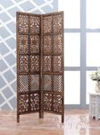 SARANSH Collection Wooden Room Partition Room Divider Room Screen Separator Office Resturant Bed Room Balcony Hall Medical Privacy Divider 2 Panel 6 Feet Mix Design