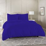 YRM Bedding's Royal Blue 600-TC Hotel Colletion Egyptian-Cotton Bedsheet with 2 Pillow Covers Premium Bedsheet (108x110) Super King Size (18x28) Inches 2-Pillow Covers