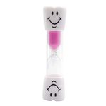 AKORD Children’s Sandglass Timer for Brushing Teeth, Toothbrush Timer, Pink, 2 Minutes