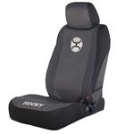 Hooey Low Back Seat Cover, Durable Bucket Seat Protection, Easy to Install Seat Covers for Car, Truck, Van, SUV, Lounger (Heather Black), Heather Black, Single