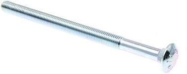 PRIME-LINE Carriage Bolt, 1/2 in-13 X 8 in, Zinc Plated Steel, Pack of 10, 9064806