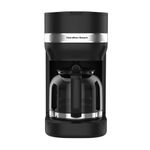 Hamilton Beach Ella Coffee Machine, 1.5L, Filter Coffee Maker, Makes 12 Cups, Removable Washable Filter, Anti-Drip, Water Level Window, 900W - HBC9453MB, Matte Black