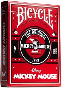 Bicycle Disney Mickey Mouse Classic Playing Cards Deck, Red