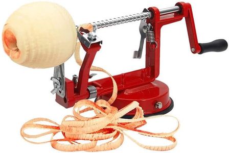 AU 3 in 1 Apple Peeler Red Kitchen Tool Slinky Machine Fruit Cutter Slicer Corer