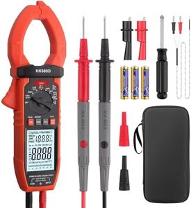 Proster Inrush Clamp Meter 1000A - TRMS 6000 Counts Multimeter 1000A DC/AC 1000V DC/AC NCV Continuity Capacitance Resistance Frequency Diode LOZ Testers Auto Range Backlit Flashlight with Storage Bag