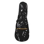 Soprano Ukulele Case Backpack 21Inch, Waterproof Uke Gig Bag Cover Musical Instrument Carry Case with Exterior Front Zipped Pocket Oxford Cloth for Adults Kids Beginners Outdoor Concert