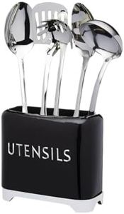 KitchenCraft Lovello Utensil Holder, 20 x 10 x 16 cm - Midnight Black