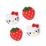 DLseego Cute Thumb Grips Compatible with Switch Lite/Switch OLED Joy Con,Soft Silicone Caps Controller Thumb Grips,Joystick Cover Analog Stick Switch Button Caps-Kitty Cat and Strawberry