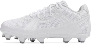 Under Armour Women's Glyde Sola Pro TPU Softball Cleats, (105) White/White/Stone, 8, US