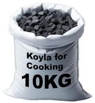 SIGDI KOYLA Premium Long Burning Natural Wood Coal for Barbeque, Angeethi, Grilling, Sigdi - Eco-Friendly Low Smoke Charcoal for Home, Kitchen and Garden - Mosquito Cleaner No Chemical - 10 KG