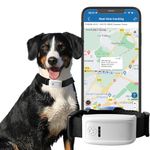 WINNES GPS Locator Dogs Cats Pets,Real Time Location Worldwide,Animal GPS Anti-lost Collar,GPS Locator with Remote Voice Monitoring, Free App TK909