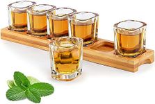 Shot Glasses Set of 6 Glass Shot Gl