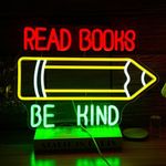 Read Books Be Kind Neon Sign Pencil