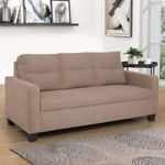 duroflex Ease - 3+2 Seater Fabric Sofa Set in Brown Colour