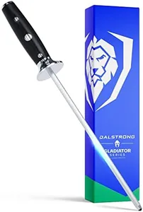 Dalstrong Honing Rod - 10 inch - Gladiator Series Elite - HC Stainless Steel - G10 Garolite Handle - Kitchen Knife Sharpener Chef Knife Polish Gift- Professional Honing Steel- NSF Certified