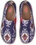 UIN Women's Art Travel Shoes Slip On Casual Wool Cozy Loafers Lightweight Comfort Fashion Sneaker Toledo Ⅰ Tribal Pattern (7)