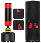 YORWHIN 70.9'' Waterproof Oxford Cloth Cover for Standing Punching Bag, 25.6'' D Boxing Bag Cover with Storage Pocket Indoor and Outdoor Cover for Freestanding Heavy Bag