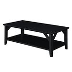 Convenience Concepts Winston Coffee Table with Shelf, Black