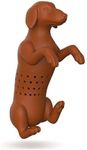 Genuine Fred, HOT DOG, Wiener Dog Reusable Silicone Tea Infuser, Brown, , Fun Gift for Tea Lovers, Clever Kitchen Gadget
