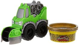 Play-Doh Wheels Mini Street Sweeper Toy With Buildin' Compound, Multicolor