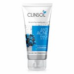 Leeford Men & Women's Clinsol Anti Acne Charcoal Face Wash with encapsulated beads of charcoal for detoxifying, Helps to Make Healthy and Acne-Free Skin (70g Each)-Combo Pack of 3