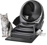 Litter-Robot 3 Connect Core Bundle by Whisker, Grey - Includes Automatic, Self-Cleaning Litter Box, LitterTrap Mat, Fence, Ramp, 25 Liners, 3 Carbon Filters & WhiskerCare 1-Year Warranty