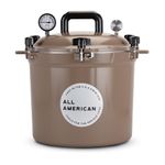 All American 1930 21.5qt Pressure Cooker/Canner (The 921), Barley - Exclusive Metal-to-Metal Sealing System - Suitable for Gas, Electric, or Flat Top Stoves - Made in the USA