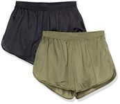 Soffe Men's Authentic Ranger Panty Shorts, Od Green/Black (2 Pack), Medium (Pack of 2)