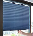 ZXKYZR8 Opaque Folding Roller Blind, Dual Purpose Blackout Pleated Blind with Suction Cups, Temporary Portable Window Cover Curtain, Sun Shade Privacy Screen for Home Car Office Bathroom