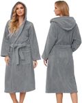 PJGGZ Hooded Bathrobes for Women, S