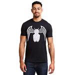 Marvel Men's Venom Emblem T Shirt, Black (Black Blk), XXL UK