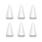 TQQ 6 Pack Pencil Replacement Tips Only Compatible Pencil, 1:1 Original Size Super Durable, High Sensitivity Pen Nibs (White)