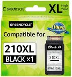 greencycle PG-210XL Remanufactured Ink Cartridge Compatible for Canon 210XL Used in PIXMA MP495 IP2702 MP230 MP240 MP250 MP280 MP480 MP490 MP499 MX330 MX340 MX350 MX410 MX420 Printer(1 Pack, Black)