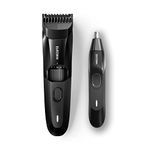 MANSCAPED® The Face Grooming Duo Contains: The Beard Hedger® Premium Precision Beard Trimmer and The Weed Whacker® 2.0 Nose and Ear Hair Trimmer