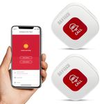 DAYTECH Tuya WiFi Smart SOS Call Button, Wireless Panic Button, Personal Alarm for Elderly Seniors Patient Disabled Handicapped, 2 Rechargable Emergency Buttons, only Supports 2.4GHz Wi-Fi, NO FEES