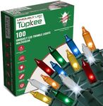 Christmas Uniquely LED Twinkle Lights – Matches Incandescent Exactly - 16 of 100 Lights Twinkle - Indoor Outdoor – 100 Multicolor Bulbs - 24.75 Feet, Christmas Tree Sparkling Twinkling Lights String