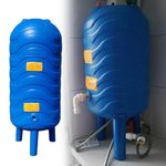 16 26 61 40 52 66 79 Gal Water Pressure Tank with Mounting Kit, Large Capacity Automatic Water Accumulator Tank, Pressure Well Water Tower(16Gal/60L (35 x 80CM))